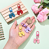 5Pcs Resin Pendant Decorations HJEW-YW00124-5