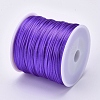 Round Nylon Satin Rattail Cord NWIR-WH0009-15A-18-2