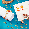 80Pcs 4 Styles Alloy Chandelier Component Links FIND-PH0022-78AG-5