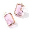 Rectangle Alloy Cubic Zirconia Dangle Earrings FS-WGB3F13-06-1