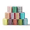 12 Rolls 12 Colors 6-Ply Polyester Metallic Embroidery Thread OCOR-L046-01B-1