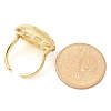 Brass Micro Pave Clear Cubic Zirconia Cuff Rings RJEW-M029-04G-2
