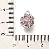 Brass Micro Pave Cubic Zirconia Beads KK-M312-20P-3
