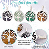 8Pcs 4 Styles Natural & Synthetic Mixed Gemstone Pendants G-PH0002-39P-4