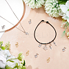12Pcs 2 Colors Brass Micro Pave Cubic Zirconia Charms KK-FH0007-76-5