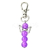Angel Glass Pendant Decorations HJEW-YW00009-01-1