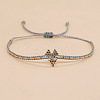 Handmade MIYUKI Glass Seed Bead Heart Braided Bracelets for Women LI3804-4-1