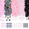 5 Styels Transparent Flat Back Resin Rhinestone Cabochons & Opaque Resin Decoden Cabochons FIND-TA0005-52-1