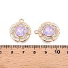 Alloy Glass Pendants PALLOY-N176-72KCG-02-3
