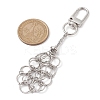 304 Stainless Steel Empty Stone Holder Chain Pouch Pendant Decorations HJEW-JM01884-01-3