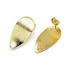 Brass Stud Earrings Findings KK-O123-E-2