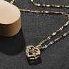 304 Stainless Steel Necklaces for Women NJEW-R015-03G-2