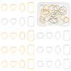 32Pcs 8 Styles 304 Stainless Steel Linking Rings STAS-UN0060-54-1