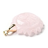 Natural Rose Quartz Pendants G-E043-01B-06G-4
