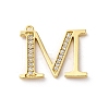 Rack Plating Brass Micro Pave Cubic Zirconia Pendant KK-H449-76G-12-1