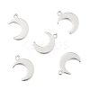 Tarnish Resistant Crescent Moon Stainless Steel Charms Pendants STAS-Q168-06-2