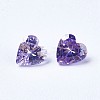 Cubic Zirconia Pointed Back Cabochons ZIRC-WH0001-C07-1
