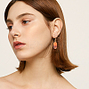 DIY Walnut Wooden Dangle Earring Making Kits DIY-OC0006-79-5