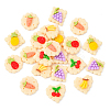 60Pcs 6 Style Opaque Resin Decoden Cabochons CRES-CJ0001-50-3