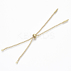 Adjustable Brass Slider Bracelets Making KK-T059-01G-NF-2