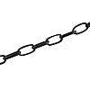 Iron Paperclip Chains CH-R025-10x5mm-B-1