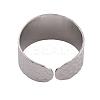 Non-Tarnish 304 Stainless Steel Open Cuff Rings for Women LS-RJEW-G285-62P-3