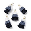 Polycotton Tassel Pendant Decorations GLAA-K060-07KCG-04-3