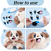 4Bags Eye & Mouth Wool Needle Felting Decoration DIY-PH0031-14A-5