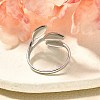 304 Stainless Steel Open Cuff Rings for Unisex RJEW-R010-07S-3