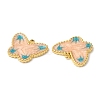304 Stainless Steel Enamel Pendants STAS-K256-02G-03-2