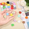40Pcs 20 Styles Rainbow Arch Food Grade Eco-Friendly Silicone Focal Beads SIL-CA0003-29-3