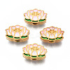 Rack Plating Alloy Enamel Beads ENAM-N056-030-1