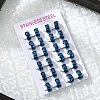 304 Stainless Steel Polishing effect Hoop Earrings EJEW-M001-29A-2
