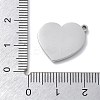 304 Stainless Steel Pendants STAS-Z121-30P-3