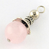 Natural Rose Quartz Pendants G-Q459-02Q-2