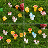 36Pcs 9 Styles Microlandscape Simulation Mushroom Pot Gardening for Doll RESI-SP0001-33-4