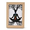 Yoga Gemstone Chakra Picture Frame Stand DJEW-F021-05J-1