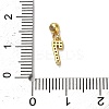 925 Sterling Silver Micro Pave Clear Cubic Zirconia European Dangle Charms STER-A045-01G-7-3