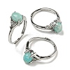 Oval Natural Amazonite Rings RJEW-Q818-01P-01A-1