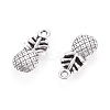Pineapple Tibetan Style Alloy Pendants TIBEP-N008-13AS-RS-2