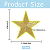 12Pcs Star Shape Cloth Embroidery Applqiues PATC-GF0001-33B-2