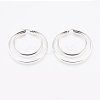 Tarnish Resistant 201 Stainless Steel Hoop Earrings EJEW-I213-B-01P-2