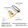 304 Stainless Steel Cuff Rings LS5137-2-1