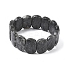 Natural Labradorite Beads Stretch Bracelets for Women Men BJEW-I323-02K-4