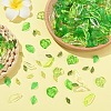 240Pcs 8 Styles Transparent Acrylic Pendants TACR-YW0002-48-5