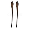 Vintage Schima Wood Hair Sticks Findings OHAR-N008-12-1