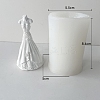 Goddess Wedding Bridal Dress Scented Candle Food Grade Bust Portrait Silicone Molds PW-WG75464-05-1