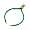 Half Finished Twisted Milan Rope Slider Bracelets FIND-G032-01G-08-2