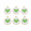 Alloy Enamel Pendants PALLOY-S181-039-NR-4