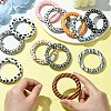 12Pcs 12 Styles Animal Print Silicone Beads SIL-CJ0001-33-4